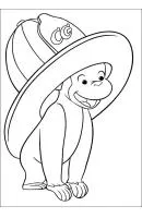 Curious George kleurplaat 18